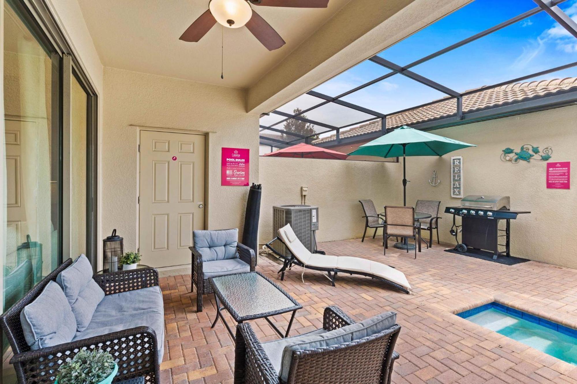 Townhome With Private Pool, Bbq & Free Waterpark Kissimmee Exterior photo